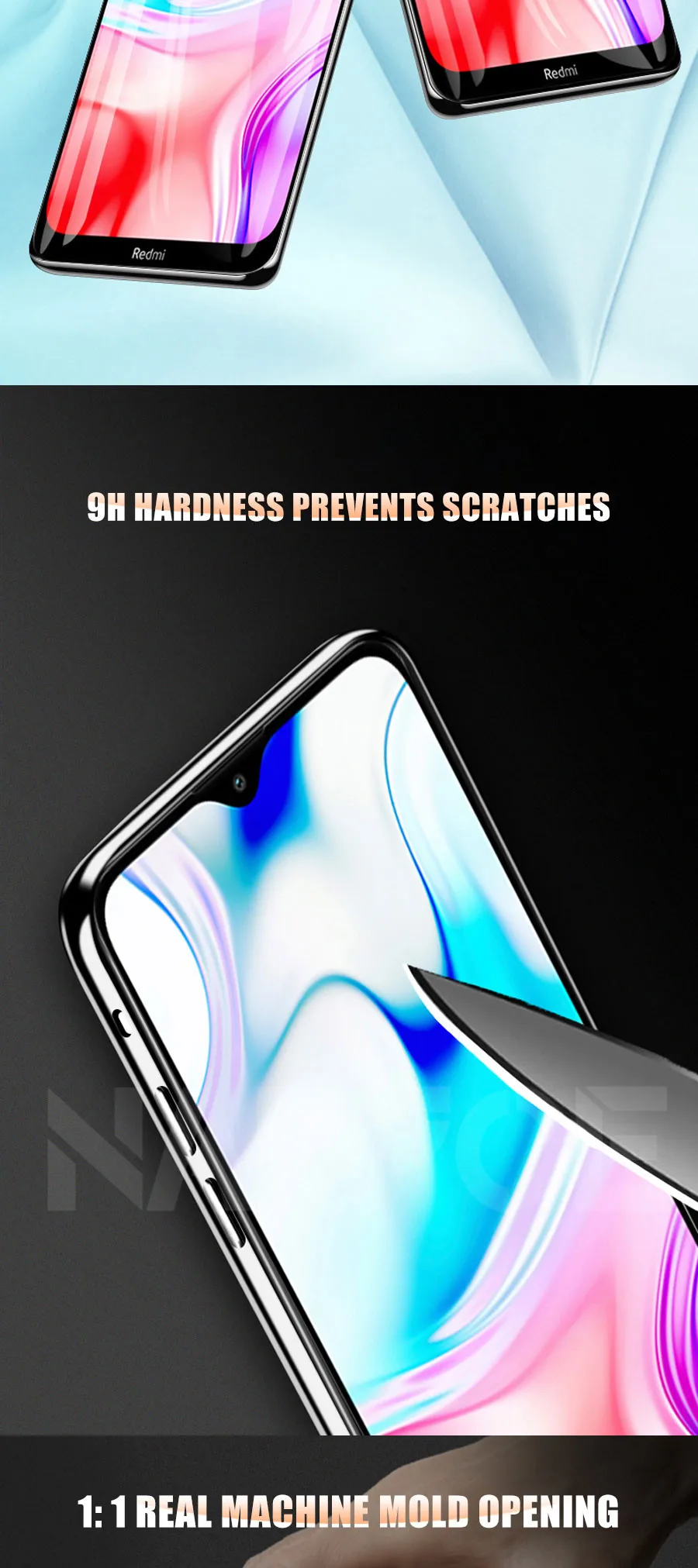 9H Защитное стекло для Xiaomi Redmi 8 8A 7 7A 6 6A Go K20 Pro закаленное защитное стекло на Redmi Note 8 7 6 Pro пленка