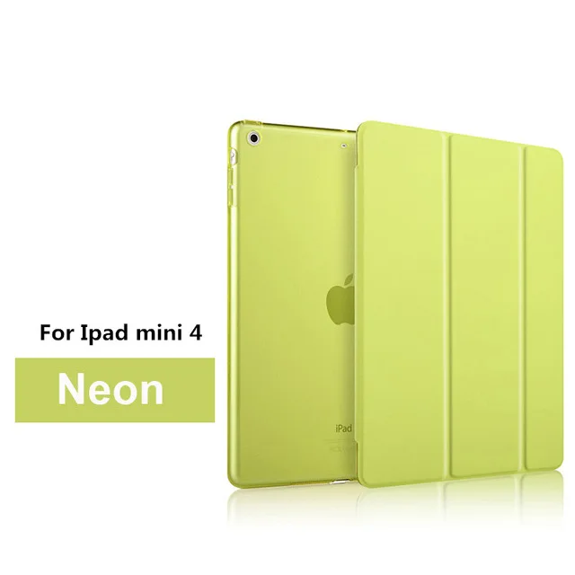 Роскошный ультра тонкий PU кожаный флип-Стенд противоударный чехол для Apple Ipad Mini 1 2 3 4 Чехлы для I Pad Ipadmini Cuero Fundas - Цвет: Green for mini 4
