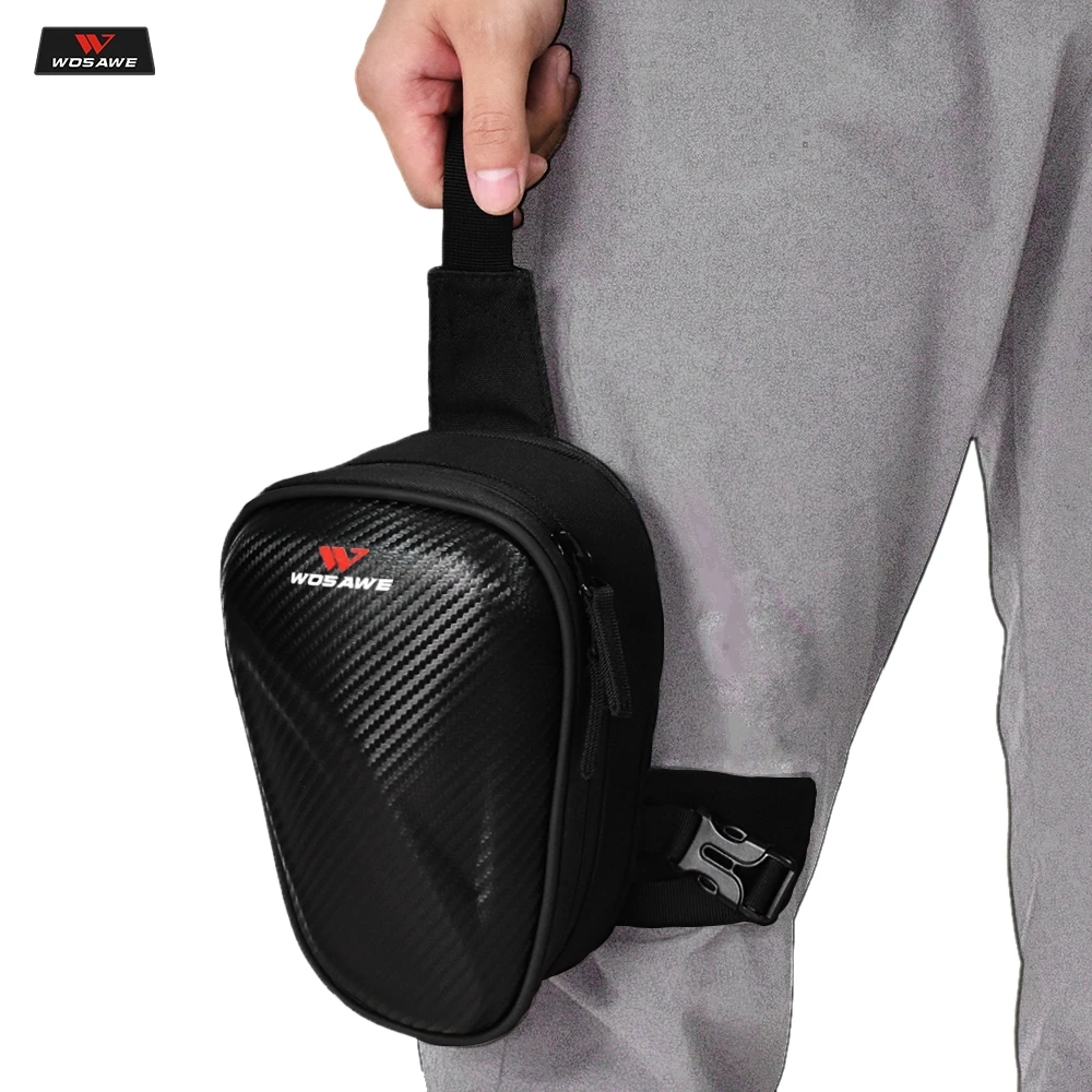 Motorcycle Leg Bag Waterproof EVA+PU Leather Cycling Motobike Motocross Racing Travel Chest Waist Handbag Shoulder |