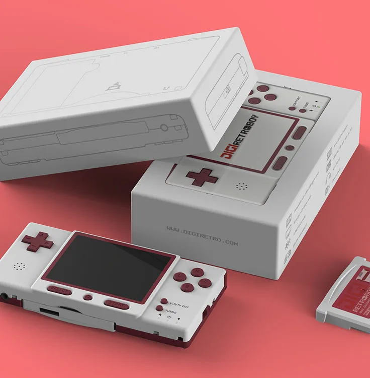 DIGIRETROBOY 3 дюймов классический 32 бит игровая консоль для GBA/GBC/GB/NES о звонках, sms-сообщениях, гг/шт Поддержка Tf карты портативные игровые консоли