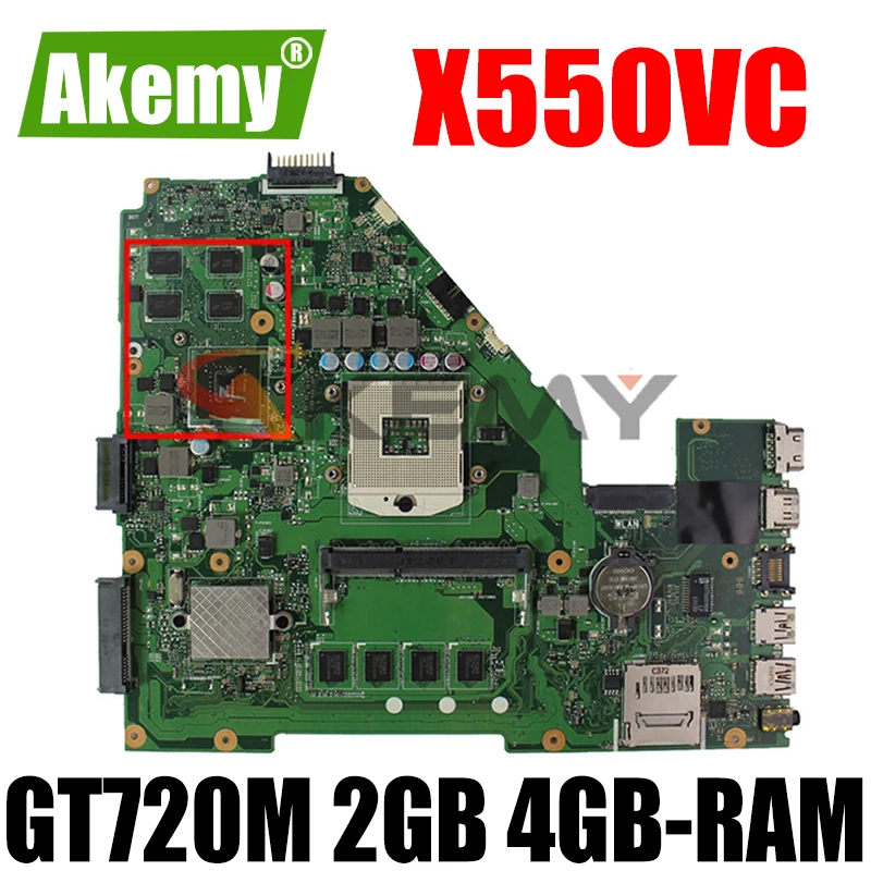 X550vc Gt720m 2gb Vram 4gb Ram Motherboard Rev 3.0 For Asus R510v X550v  X550vc A550v Laptop Mainboard 100% Tested Free Shipping - Laptop  Motherboard - AliExpress