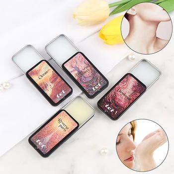 

Men Women Perfume Plant Solid Girl Perfumes Magic Balm with Box Portable Body Fragrance Alcohol-free Deont Scented Long Lasting