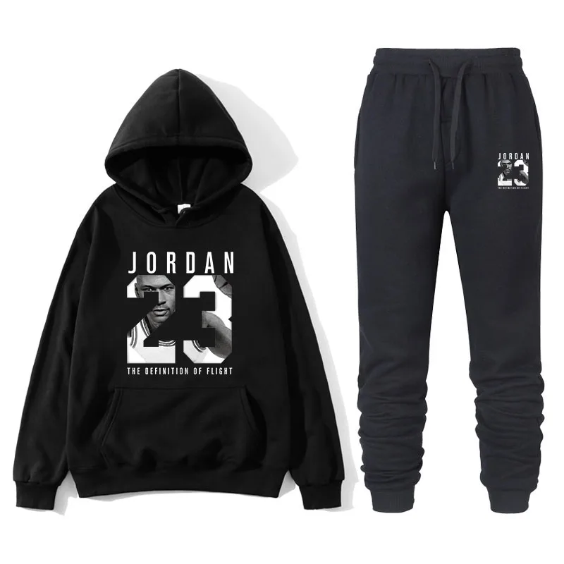 New Men Hoodies Suit Jordan 23 Tracksuit Sweatshirt Suit Hoodie+sweat Pants Jogging Homme Pullover 3xl Sporting Suit Male - Men's Sets - AliExpress