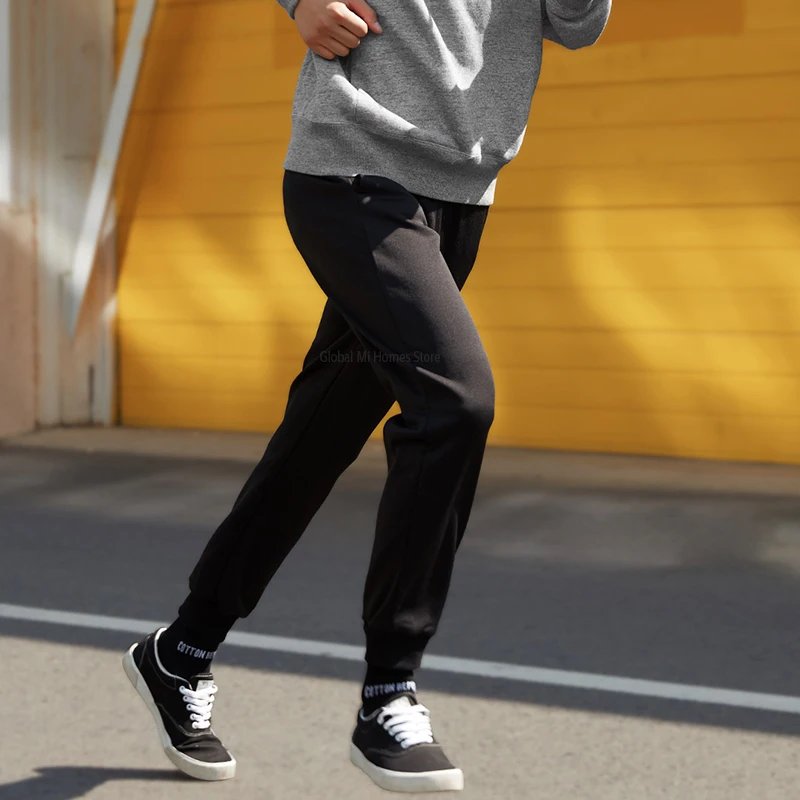 Kaufen Xiaomi Mijia wasser abweisend anti statische fleece stricken hosen hosen fleece strahl fuß close up version mode warme sport männer