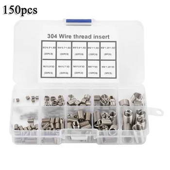 

150pcs/Set Stainless Steel Car Thread Repair Coil Insert Kit With Organizer Box