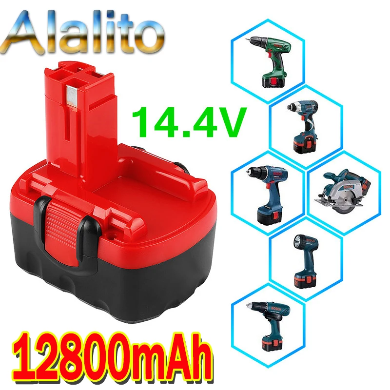 BAT038 14 4 V 12800mAh & 9800mAh аккумуляторная батарея для bosch BAT040 BAT140 BAT159 BAT041 3660K NI