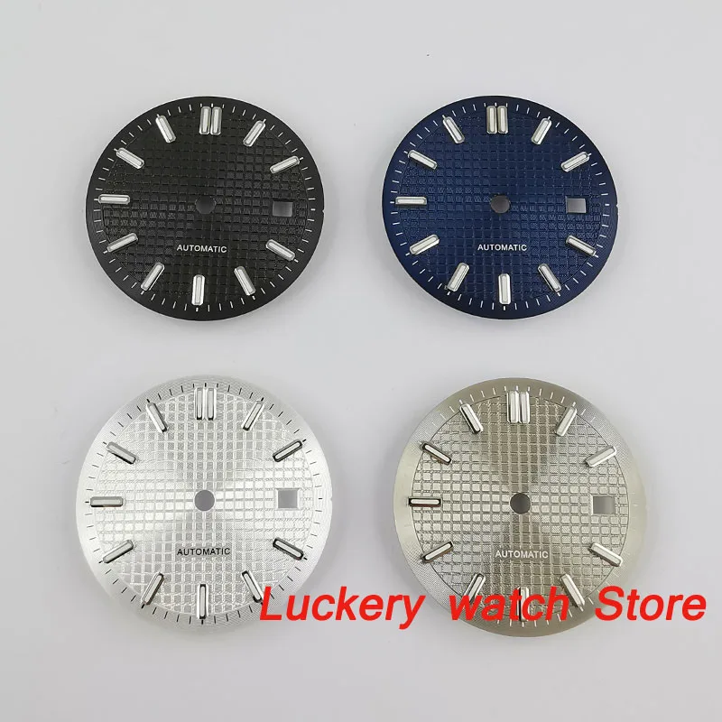 

31mm no logo white gray black blue Dial Luminous mark fit Miyota 8215 821A，ETA 2824 2836,Mingzhu 2813 Automatic Movement-BP80