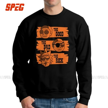 

Men The Good Morty The Bad Morty And The Rick Hoodie Pickle Rick and Morty Funny Sweatshirt 100% Cotton Pullover Clothing