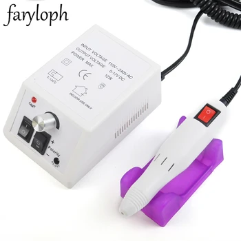 

20000RPM Nail Art Drill Set with 6 Bits Professional Electric Grinding Machine Nail Drill File Tool Grinder Polisher Set