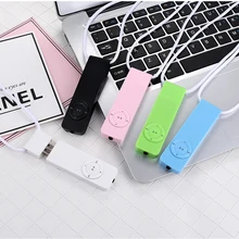 Спортивный MP3 музыкальный плеер Многофункциональный u-диск музыкальный плеер для девочек студенческий ребенок Медиа MP3-плеер Поддержка Micro TF карты 32 ГБ