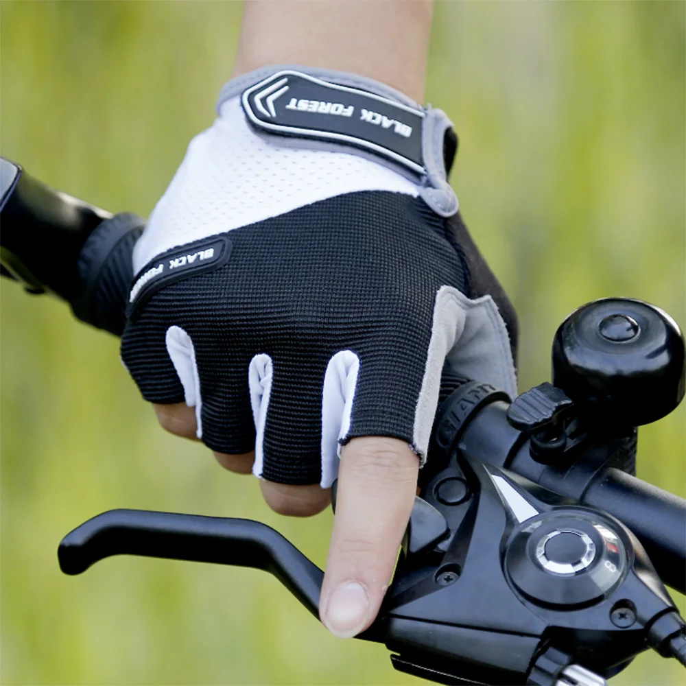 [AETRENDS] перчатки для езды на велосипеде без пальцев, перчатки для езды на полпальца, легкие противоскользящие амортизирующие велосипедные