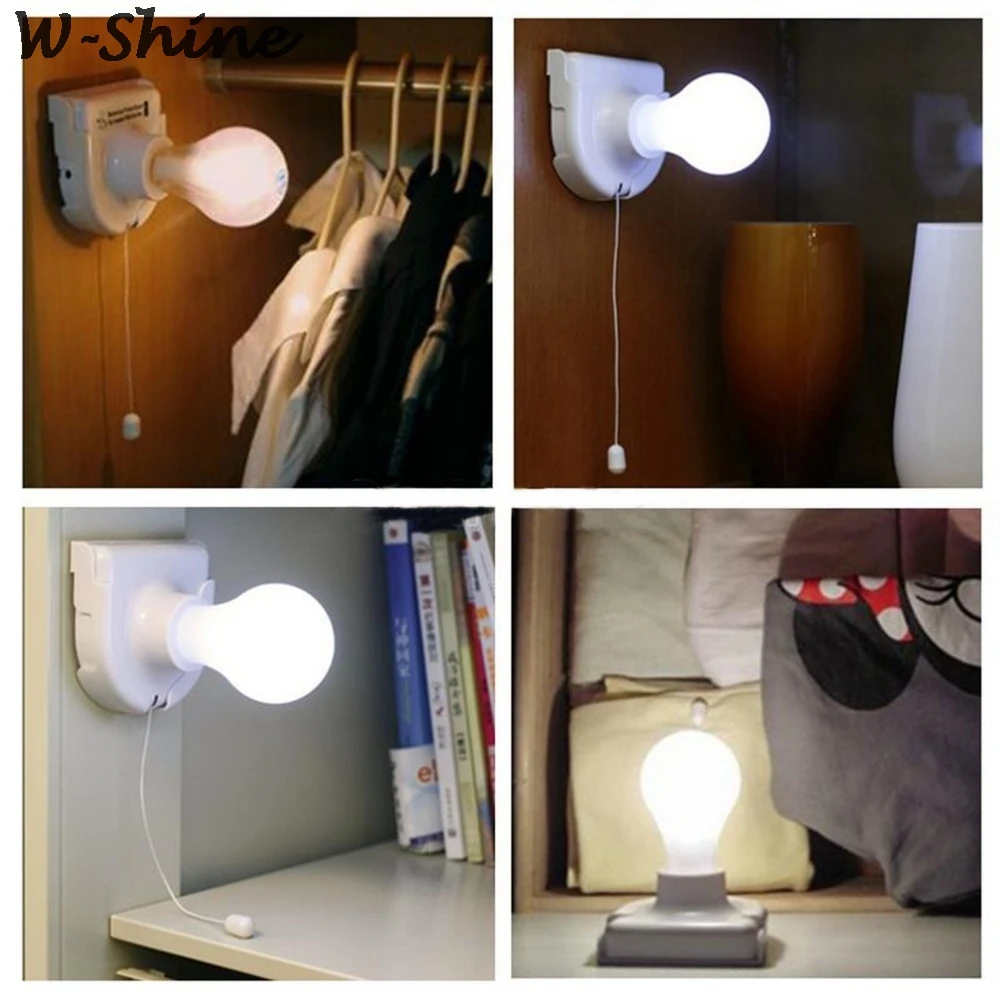 2шт белый светильник s переносная лампочка переключатель Licht шкаф настенный прикроватный светильник Ночной светильник