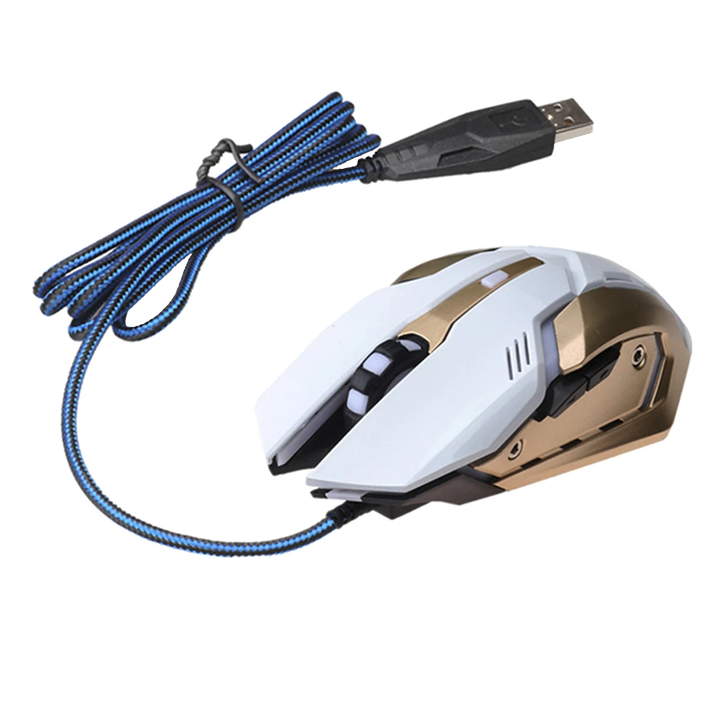 Professional Gaming Mouse Mice with LED Backlit Wired Ergonomic 7-Button Optical Mouse For PC Computer Laptop Desktop Mouse