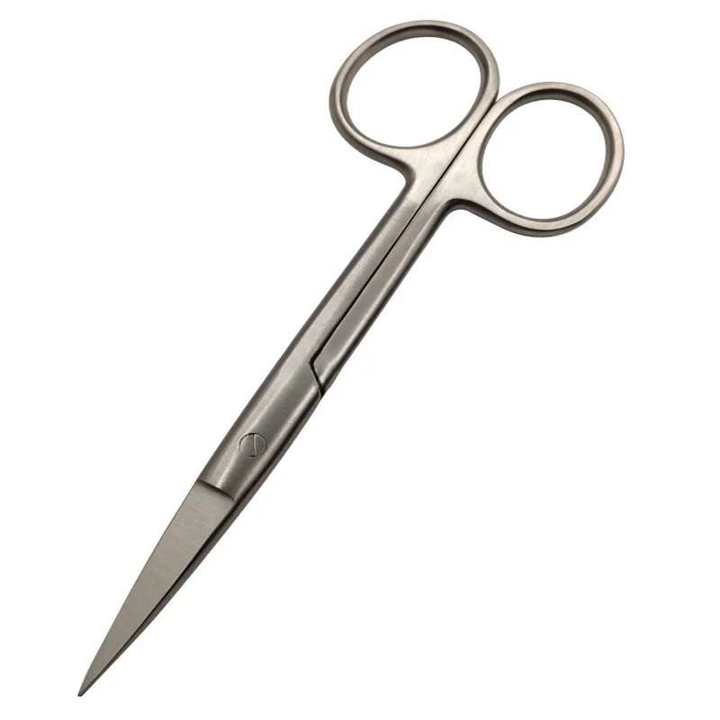 

High Quality Surgical Stainless Steel Scissors Straight Tip Scissors Curved Tip Ophthalmic Suture Scissors Tissue Scissors