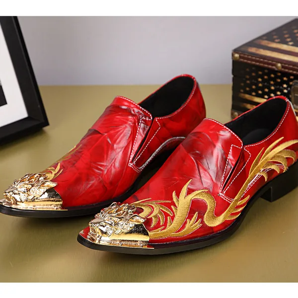 

Chaussure Homme Cuir Casual Shoes Men Genuine Leather Slip-on Pointed Toe British Style Loafers
