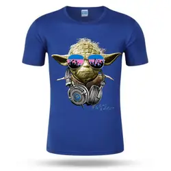 2019 новый модный дизайн мужская футболка с коротким рукавом для хипстера Звездные войны Топы Дарт Кинг йода DJ печать футболка крутые