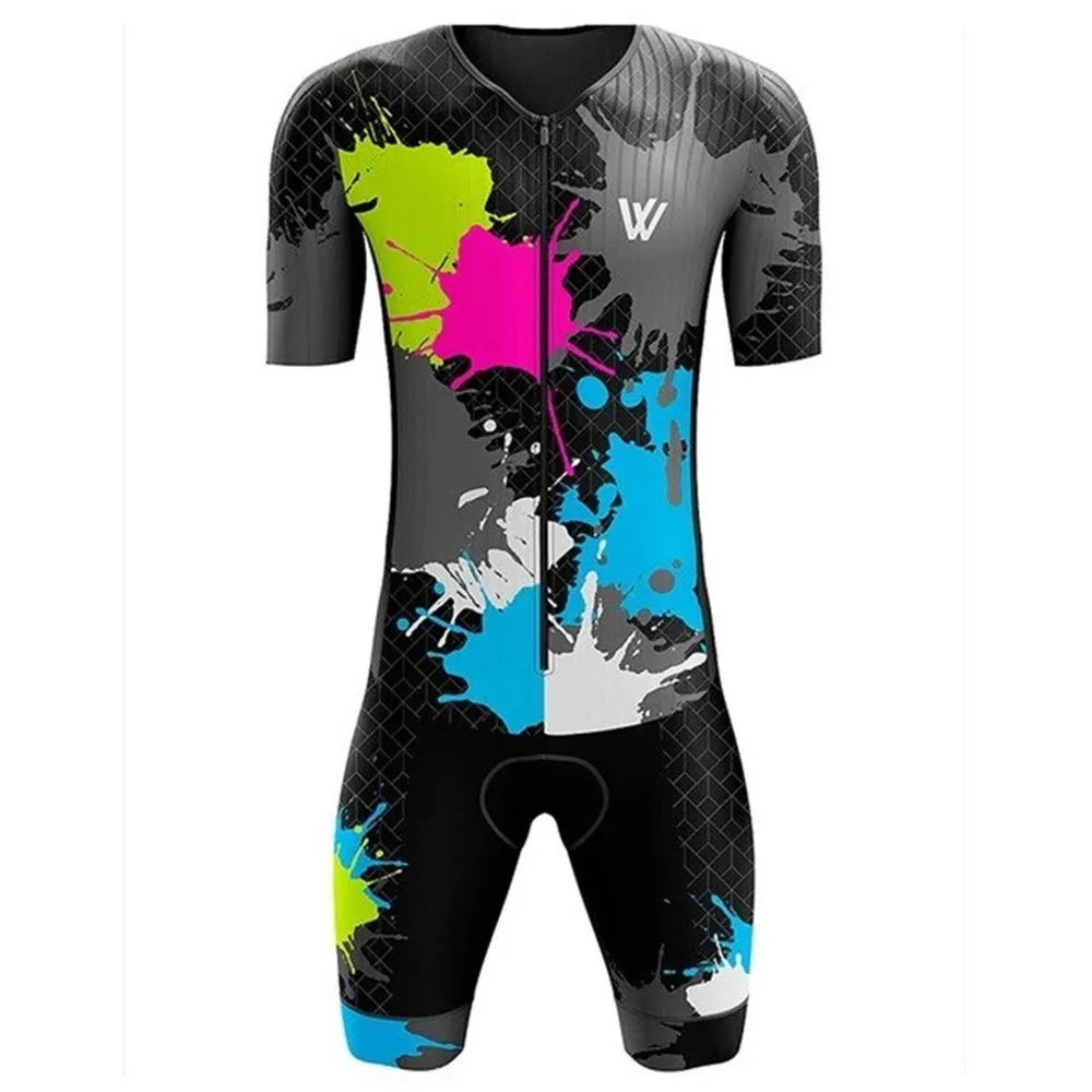 Vv Sports Design Mans Short Sleeve Triathlon Roupa Ciclismo Masculino Cycling Skinsuit Pro Team Clothing Speedsuit High Quality