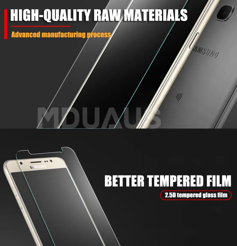 Protective Glass on the For Samsung Galaxy A3 A5 A7 J3 J5 J7 A6 A8 A9 Tempered Screen Protector Glass Film