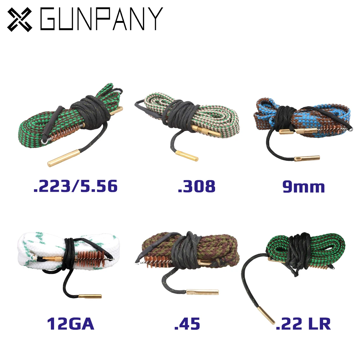 Набор для чистки пистолета Gunpany отверстие пылесоса с маслом 223/5 56 308/7 62 9 мм 12GA 45 22LR