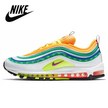 

Original Nike Air Max 97 London Summer of Love On Air Women's Sneakers Breathable Unisex Nike Airmax 97 Men Running Shoes