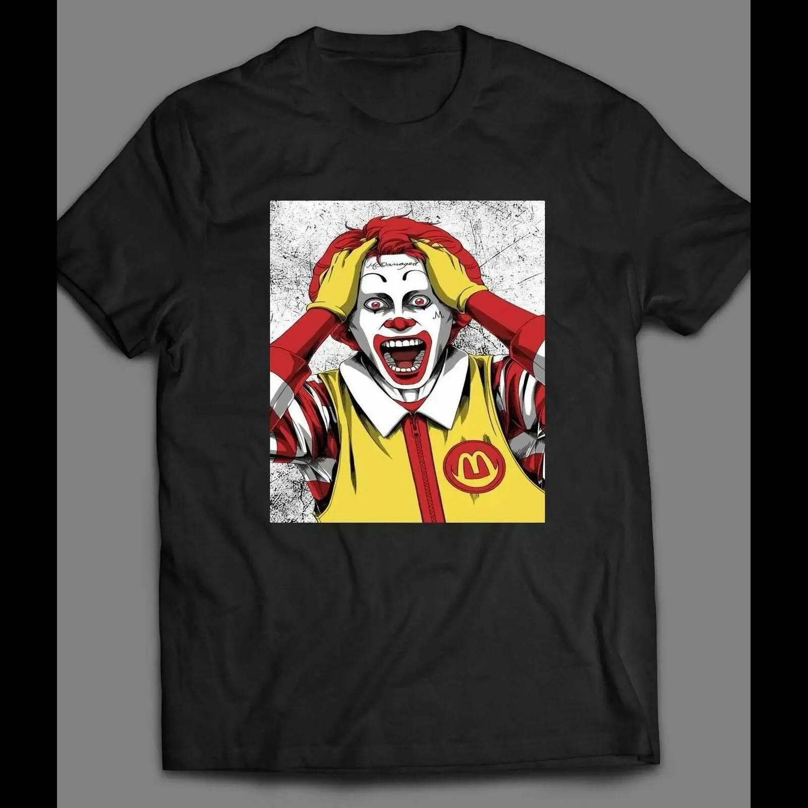 

Ronald McDonald Joker Parody Black T-Shirt Bat Man Jared Leto Joaquin Phoenix High Quality For Man Better