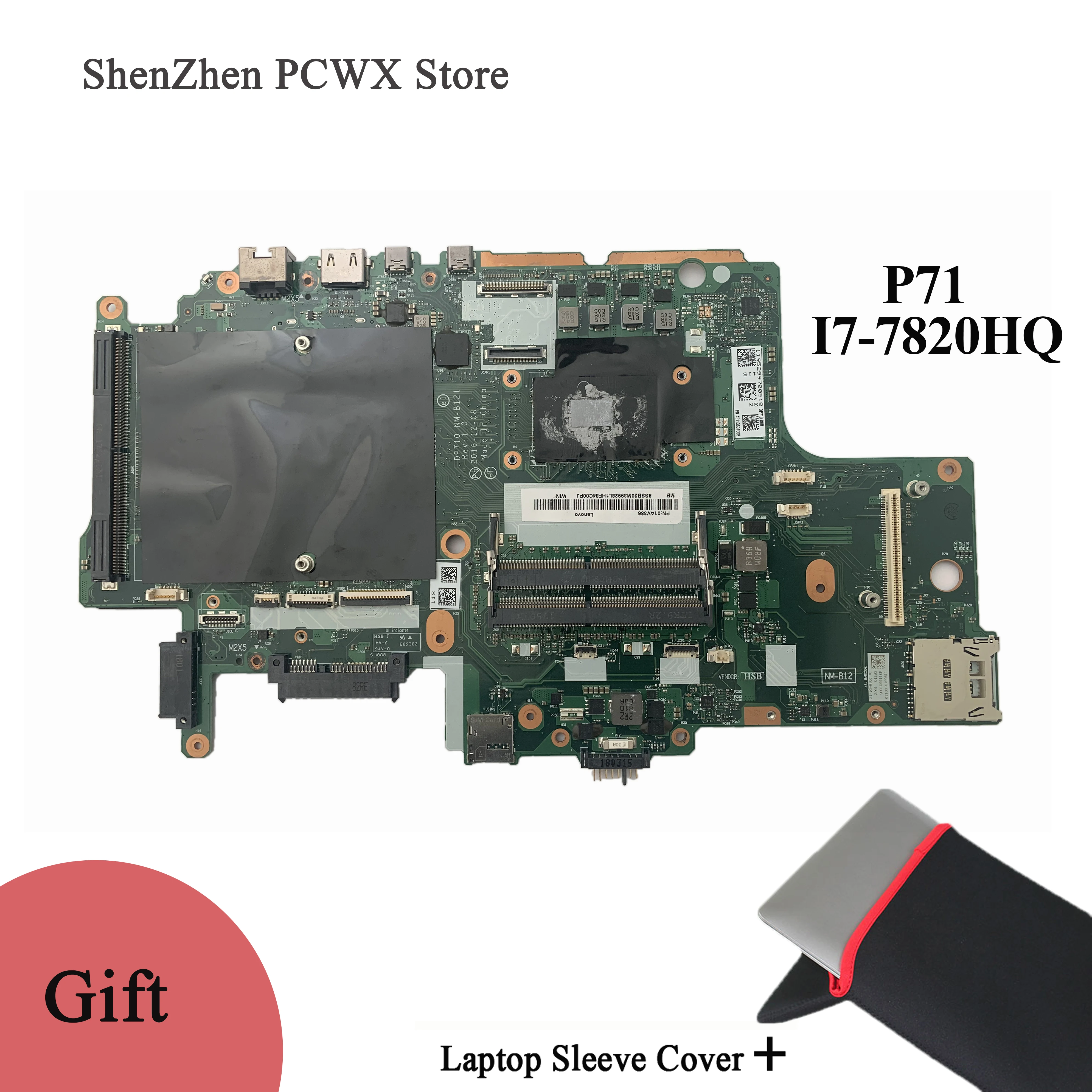 Материнская плата для ноутбука Lenovo thinkpad P71 с ЦП DP710 01AV386 комплектом Tesed материнская