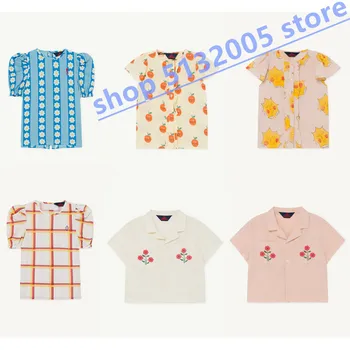 

IN STOCK 2020 Spring and Summer New Children's Clothing TAO Series Printed Multicolor Floral Shirt Boys Plaid Shirt