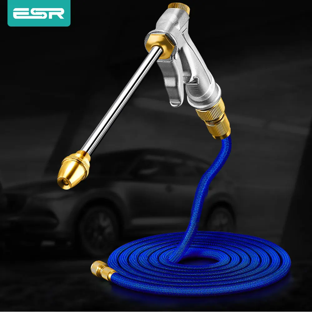 ESR Car Washer Water Gun High Pressure Washer Gun Car Cleaning Washing Tools with Soap Dispenser 73.8FT 22.5m Auto Snow Foam New