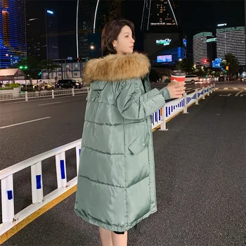 

Fashion Long Hooded Parka Winter Jacket Women 2020 New Thick Warm Fur Collar Jacket Parka Female Office Lady