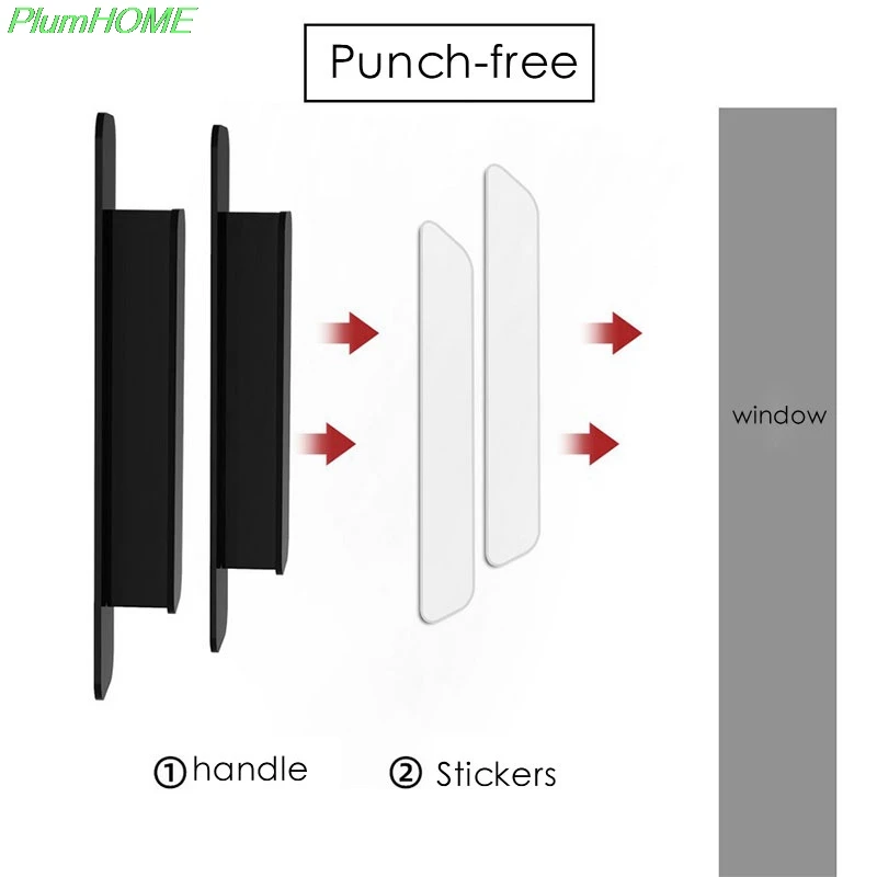 Door Handles 2 Pcs Paste Multi-purpose for Home