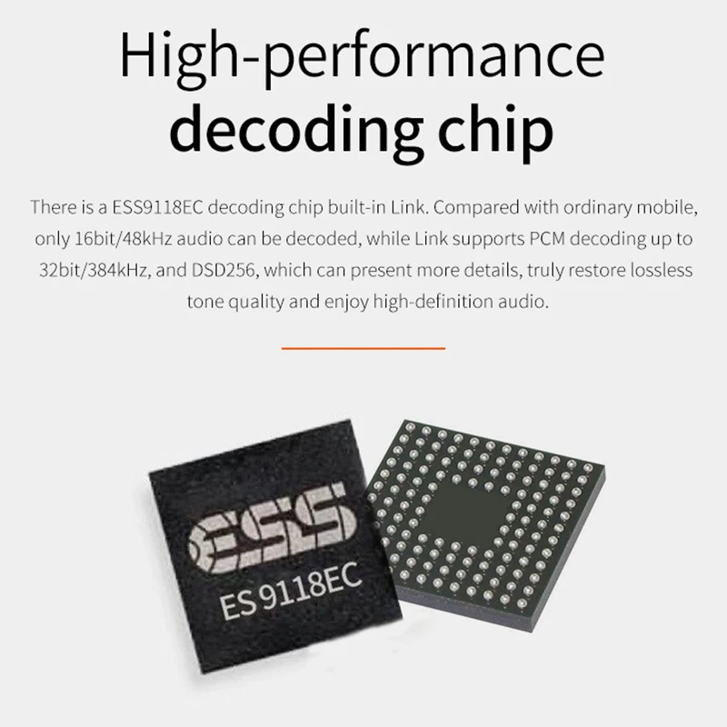  Xduoo Link Hi-Res Audio ESS9118EC Type-C to 3.5mm Headphone Amplifier AMP USB DAC support DSD256 PC