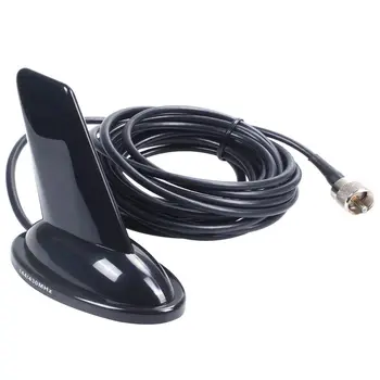

Dual Band Antenna Aerial Shark fin antenna with 5m pure copper Coaxial Cable for Kenwood Icom TYT QYT Anytone Wouxun Car Radio M