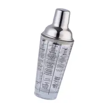 Горячие 400 мл из нержавеющей стали шейкер с шкалой миксер вина для бармена напиток вечерние барные инструменты