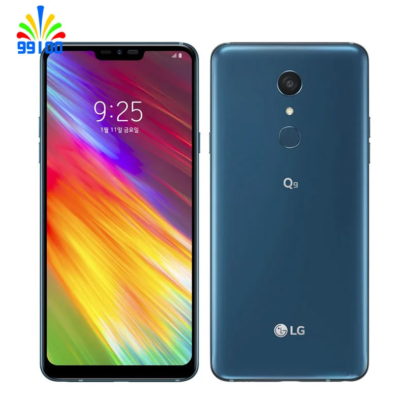 LG-teléfono móvil Q9 Original renovado, pantalla completa de 6,1 pulgadas, 4GB + 64GB de ROM, 4G-LTE, sin huella dactilar, sin idioma polaco