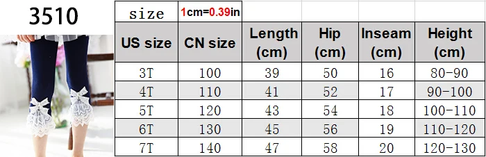 High Quality 2021 New Summer Girls Leggings Pants Lace Cotton Children Clothing Flower Girl Knee Pants