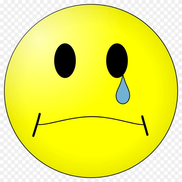 表情面带着喜悦的泪水,表情笑脸,哭剪贴画-笑脸
