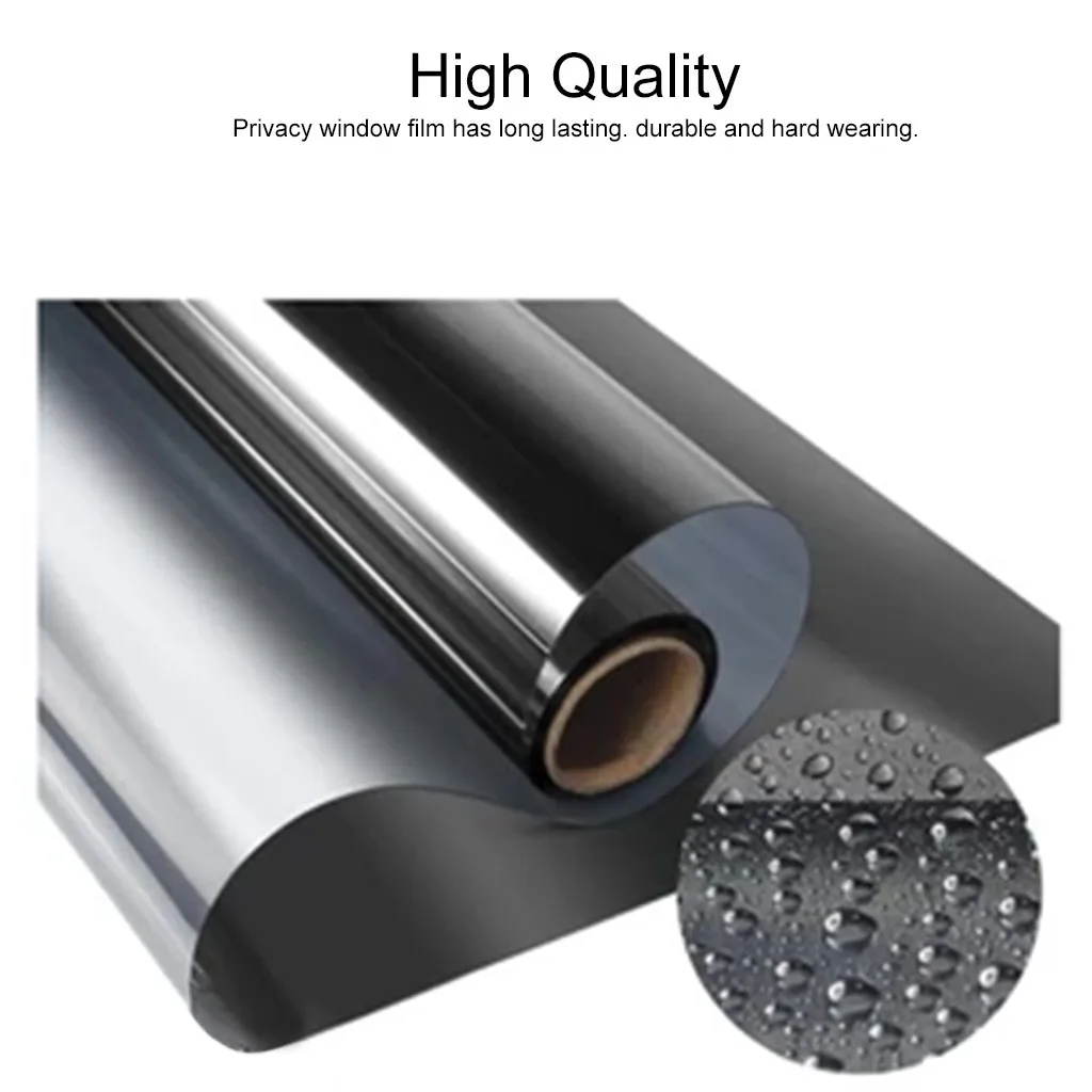 

Waterproof Window Film Mirror Insulation Stickers Transparent High Heat UV Rejection Privacy Windom Tint Films Home Decoration