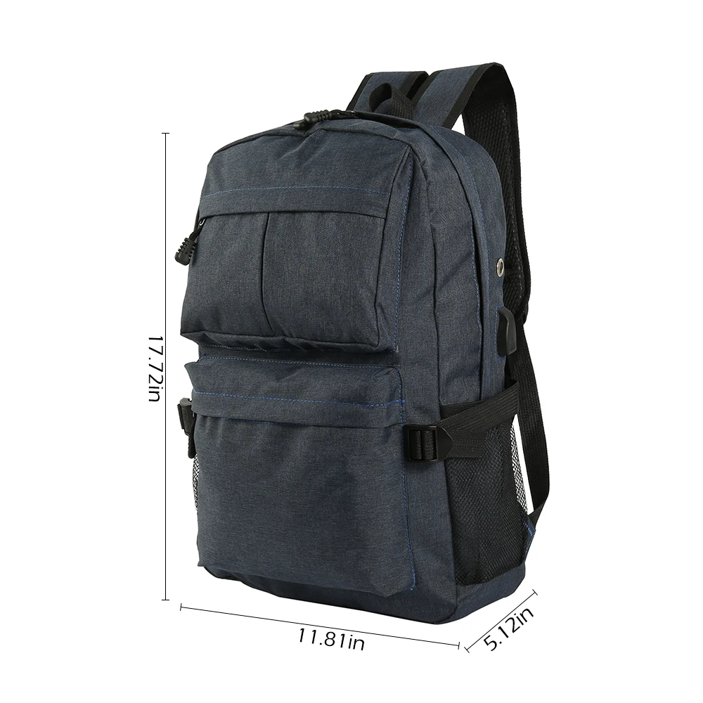 Модный мужской рюкзак, мужской рюкзак из полиэстера для ноутбука, usb зарядка, большая емкость, сумки для компьютера, водонепроницаемые школьные сумки Mochila