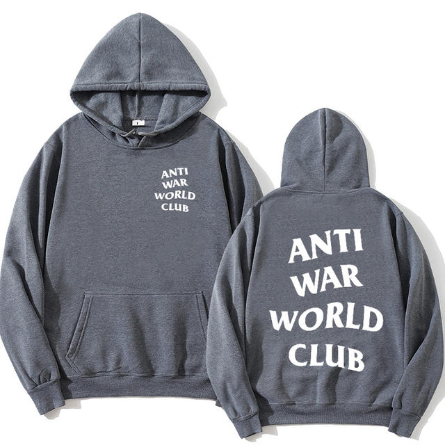 ANTI WAR WORLD CLUB THEMED HOODIE (18 VARIAN)