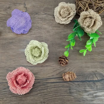 

3m/roll Colored Linen Roll Natural Burlap Tight-Weave Fabric DIY Home Party Decorations Material Handmade Crafts Accessories