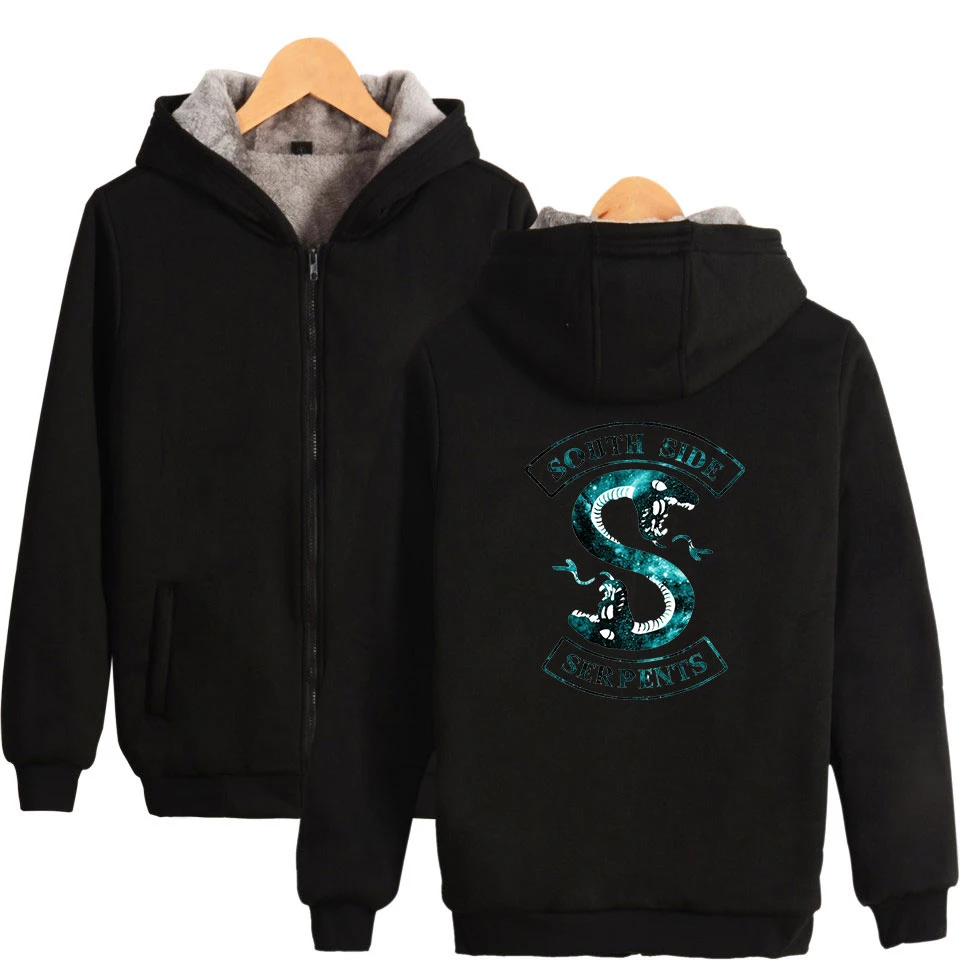 Hoodies Jacket print Winter Mans Unisex Casual  Liner Fleece Man Coat Sweatshirts Pullover