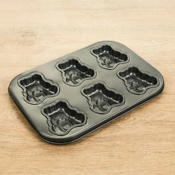

Baking dish 26x17x2 cm "Bear" 6 cells, non-stick coating