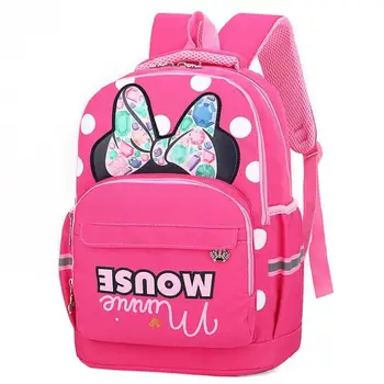 

Disney New Kids bag Children Cartoon Minnie School Bags Backpack Cartoon Princess Schoolbags Satchel For Boys Girls