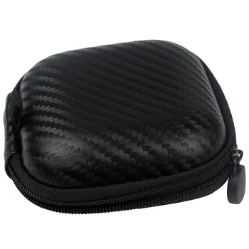 

PU Leather Anti Shock Laptop Charger Universal Earphone Case Pouch, Black
