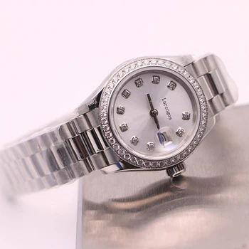 

2020 New Women Watch Lady Size 26mm Date Girl Gifts Sapphire Glass Wristwatch Automatic Mechanical Movement Stainless Solid Clas