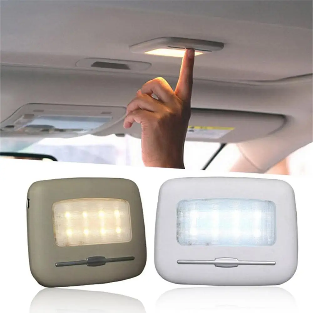 1 PCS Car Touch Type Night Light Dome Light Car Roof Ceiling Magnet Lamp Automobile Car Interior Reading Light USB Charging