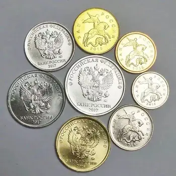 

Set 8pcs Russia Cents Ruble Coins Eagle Europe Original Unc Coin New