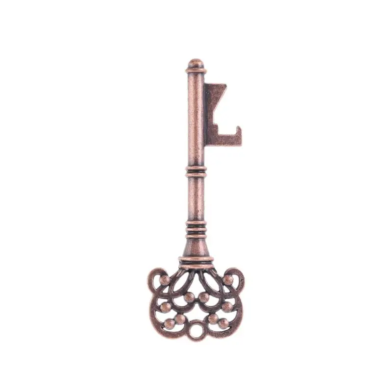 50x Vintage Skeleton Key Bottle Opener+Tags Card Wedding Party Favors Souvenirs