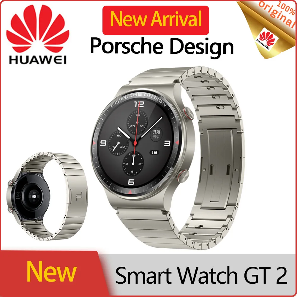 2020 Huawei Horloge Gt 2 GT2 Porsche Design Slimme Horloges Mannen Titanium  Saffierglas Gps Sport Waterdichte Smartwatch Blutooth|Smart Watches| -  AliExpress