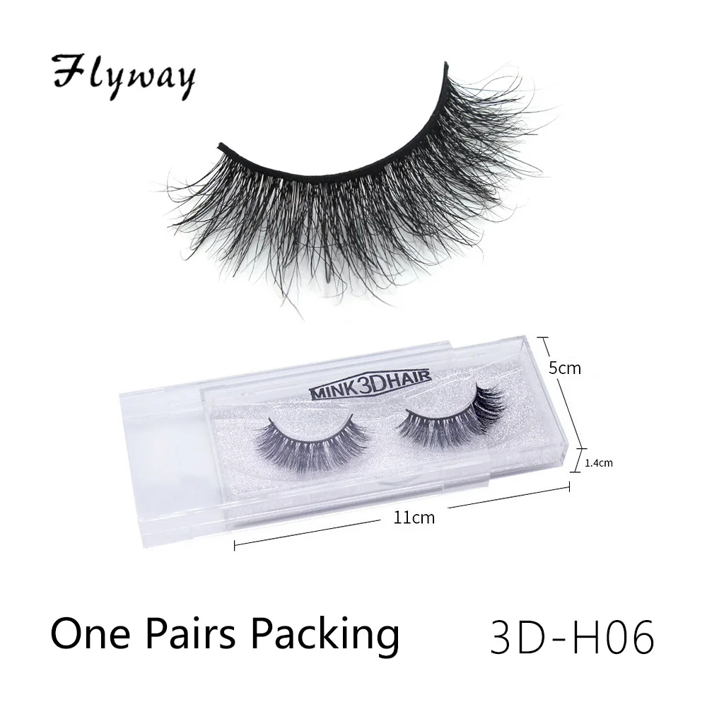 3DH норковые ресницы оптом Minks ресницы одна пара упаковка - Цвет: 3D-H06
